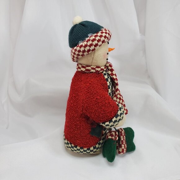 Snowman Family Plush Decor Set With Baby & Child weighted bottoms - Picture 7 of 16